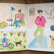 My project in Character Creation from Observational Drawings course. Un proyecto de Ilustración tradicional, Diseño de personajes, Dibujo y Sketchbook de claudia.martinowski - 02.12.2021