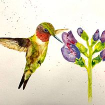 My project in Artistic Watercolor Techniques for Illustrating Birds course. Traditional illustration, Watercolor Painting, Realistic Drawing, and Naturalistic Illustration project by Bea Binka - 12.02.2021