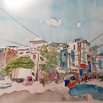 Negombo - Sri Lanka. Sketching, Drawing, Architectural Illustration, Sketchbook, Ink Illustration, and Traditional illustration project by Patrick - 12.03.2021