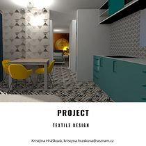 My project in Textile Design for Interiors course Ein Projekt aus dem Bereich Innenarchitektur, Innendesign, Dekoration von Innenräumen und Innenarchitektur von Kristýna Hrášková - 03.12.2021