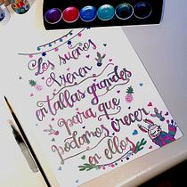 Mi Proyecto del curso: Lettering con acuarelas metálicas. Lettering, Pintura em aquarela, H, e Lettering projeto de Yessica M. Casanova Casanova - 02.12.2021