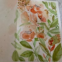 Meu projeto do curso: Aquarela floral: conecte-se com a natureza. Ilustração tradicional, Pintura, Pintura em aquarela e Ilustração botânica projeto de Cândida Ribeiro - 03.12.2021