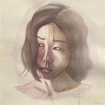 My project in Artistic Portrait with Watercolors course. Fine Arts, Painting, Watercolor Painting, and Portrait Drawing project by yejin_serafina_ha - 12.03.2021