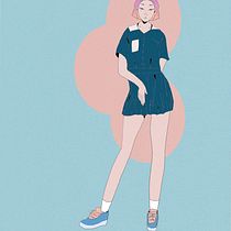 Mon projet du cours : Illustration de personnages dynamiques. Een project van Ontwerp van personages, Stripboek,  Creativiteit,  Tekening, Digitale tekening, Manga y Traditionele illustratie van so_lae - 03.12.2021