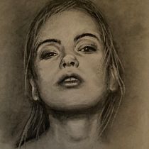 My project in Artistic Charcoal Portraiture: Creating Atmosphere course. Ilustração tradicional, Artes plásticas, Desenho, Desenho de retrato, Desenho realista, e Desenho artístico projeto de Pat Wilson - 03.12.2021