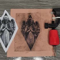 Meu projeto do curso: Técnicas de tatuagem blackwork com fine line. Tattoo Design project by Tiago Santos - 11.30.2021