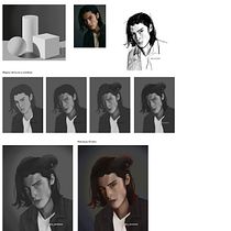 Mi Proyecto del curso: Principios de pintura digital para retratos. Un progetto di Pittura e Pittura digitale di María Nelly Ben David - 05.12.2021