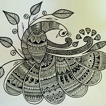 My project in The Art of Mandala Drawing: Create Geometric Patterns course Ein Projekt aus dem Bereich Zeichnung und Illustration mit Tinte von sanu.sapre - 05.12.2021