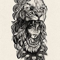 Mi Proyecto del curso: Diseño e ilustración digital de tatuajes con Procreate. Traditional illustration, Graphic Design, Digital Illustration, Tattoo Design, and Digital Drawing project by Sandra Marín Rodríguez - 12.05.2021