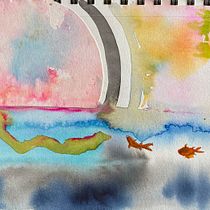 Creative Watercolor Sketching for Beginners: Final Project. Traditional illustration, Sketching, Creativit, Drawing, Watercolor Painting, and Sketchbook project by Leslie Rennolds - 12.05.2021