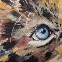 My project in Expressive Animal Portraits in Watercolor course. Un projet de Illustration traditionnelle, Aquarelle, Dessin réaliste et Illustration naturaliste de Anna Uderzo - 05.12.2021