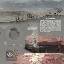 Infographics about the Al Wahbah crater, Saudi Arabia.. Infografia, Desenho, Gestão de design, Design de informação, Pós-produção fotográfica, Escultura, e Desenho a lápis projeto de ivangromicho_1 - 11.11.2021