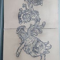 Mein Kursprojekt: Einführung in den Engraving-Stil für Tattoos. Un proyecto de Diseño de tatuajes de Grosser Tatzelwurm - 05.12.2021