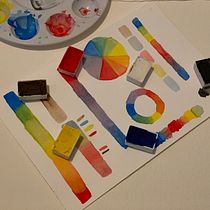 My project in Elaboration of Artisanal Watercolors course. Arts, Crafts, Fine Arts, Painting, Watercolor Painting, DIY, and Color Theor project by Cristina Nava - 12.06.2021