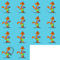 Meu projeto do curso: Animação de personagens em pixel art para videogames Ein Projekt aus dem Bereich Animation von Figuren, Videospiele, Pixel Art und Videospielentwicklung von Ricardo Pitta - 06.12.2021