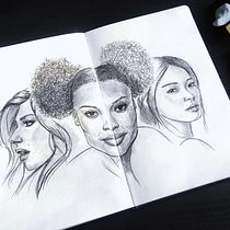 My final project in "Portrait Sketchbooking" course. Een project van  Schetsen,  Tekening,  Portrettekening,  Artistieke tekening y Sketchbook van Timofei - 04.12.2021