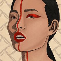 My project in Illustrated Portraits with Procreate course. Ilustração tradicional, Ilustração vetorial, Ilustração digital, e Desenho de retrato projeto de Maria Rafaela Alepopoulou - 05.12.2021
