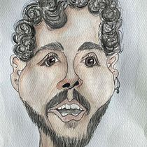 My project in Caricature in Watercolor course. Un progetto di Illustrazione tradizionale, Pittura ad acquerello e Disegno di ritratti di Freda Coetzee - 22.09.2024