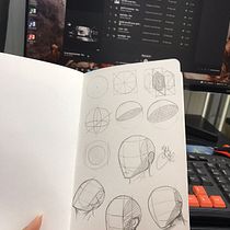 Mi Proyecto del curso: Sketchbook de retrato: explora el rostro humano. Sketching, Drawing, Portrait Drawing, Artistic Drawing, and Sketchbook project by Nayeli Alejo Mejia - 12.06.2021