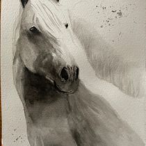 My project in Expressive Animal Portraits in Watercolor course. Un projet de Illustration traditionnelle, Aquarelle, Dessin réaliste et Illustration naturaliste de Sharon Tayfield - 06.12.2021