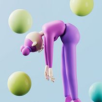 Girl levitating Ein Projekt aus dem Bereich Traditionelle Illustration, 3D, Digitale Illustration und 3-D-Modellierung von ecoelfen - 07.12.2021