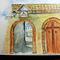 Mi Proyecto del curso: Cuaderno de viaje en acuarela. Traditional illustration, Watercolor Painting, Architectural Illustration, and Sketchbook project by Fernando Lucini - 12.07.2021