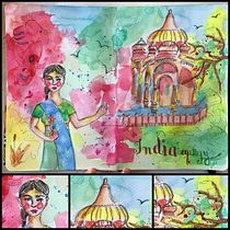 Mon projet du cours : Sketching artistique à l’aquarelle : osez exprimer vos idées. Traditional illustration, Sketching, Creativit, Drawing, Watercolor Painting, and Sketchbook project by Marlène Regazzoni - 12.06.2021