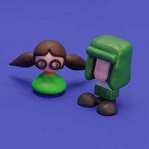 Meu projeto do curso: Criação de personagens Kawaii em 3D com Blender Ein Projekt aus dem Bereich Design von Figuren, Digitale Illustration, 3-D-Modellierung und Art To von leo.yoshida - 04.10.2021