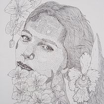 Mi Proyecto del curso: Retrato a tinta con tramas y puntos. Pencil Drawing, Drawing, Realistic Drawing, Figure Drawing & Ink Illustration project by Ana Karina Moreno - 12.07.2021