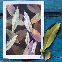 Mi Proyecto del curso: Hojas al viento Técnicas de acuarela en negativo para ilustración botánica Ein Projekt aus dem Bereich Traditionelle Illustration, Aquarellmalerei und Botanische Illustration von Gabriela Cano - 07.12.2021