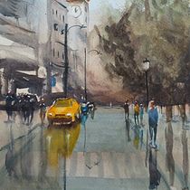 My project - just following the master!. Un projet de Beaux Arts, Aquarelle et Illustration architecturale de Katharine Lay - 06.12.2021