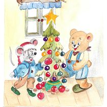 Mein Kursprojekt: Tierfiguren in Aquarell für Kinderbücher. Traditional illustration, Fine Arts, Painting, Drawing, Watercolor Painting, Children's Illustration, and Narrative project by Anita Heiden - 12.07.2021