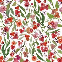 My project in Reasons to Repeat course. Un projet de Illustration traditionnelle, Création de motifs, Aquarelle , et Estampe de Paula Bouffard - 06.12.2021