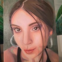 Mi Proyecto del curso: Retrato expresivo al óleo: explora la técnica alla prima. Fine Arts, Painting, and Oil Painting project by Claudia Gómez Acosta - 12.08.2021