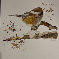 My project in Artistic Watercolor Techniques for Illustrating Birds course. Traditional illustration, Watercolor Painting, Realistic Drawing, and Naturalistic Illustration project by Ellinor Bengtsson - 12.08.2021