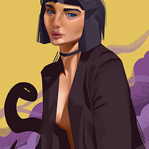 My project in Principles of Digital Painting for Portraits course. Un progetto di Pittura e Pittura digitale di akseli - 07.12.2021