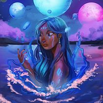 My project in Digital Fantasy Portraits with Photoshop course. Traditional illustration, Drawing, Digital Illustration, Portrait Drawing, Digital Drawing, and Digital Painting project by marsibitoye - 12.09.2021