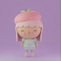 My project in Kawaii Character Creation in 3D with Blender  course Ein Projekt aus dem Bereich Traditionelle Illustration, Design von Figuren, Digitale Illustration, 3-D-Modellierung und Manga von Natalie Chow - 09.12.2021