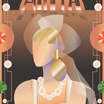 My project in Art Deco Style for Digital Illustration course. Traditional illustration, Fine Arts, Poster Design, and Digital Illustration project by wjoyce922 - 12.04.2021