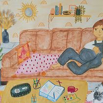 My project in Exploratory Sketchbook: Find Your Drawing Style course. Traditional illustration, Sketching, Creativit, Drawing, Watercolor Painting, Sketchbook, and Gouache Painting project by Dominique Tonitto - 12.08.2021