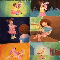 My project in Introduction to Colour Psychology: Chromatic Narrative course. Traditional illustration, Fine Arts, Painting, Watercolor Painting, Children's Illustration, Narrative, and Color Theor project by Maja Vind - 01.08.2022