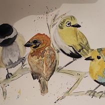 Mi Proyecto del curso: Acuarela artística para ilustración de aves. Traditional illustration, Watercolor Painting, Realistic Drawing, and Naturalistic Illustration project by Clara García Reig - 12.09.2021