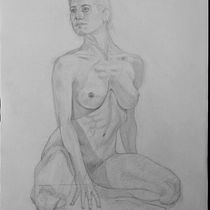 My project in Dynamic Figure Drawing course. Silverpoint  Ein Projekt aus dem Bereich Bildende Künste, Skizzenentwurf, Bleistiftzeichnung, Zeichnung und Realistische Zeichnung von Cesar Medina - 09.12.2021