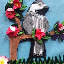 Mi Proyecto del curso: Ilustración con fieltro. Traditional illustration, Arts, Crafts, Paper Craft, Stor, telling, and DIY project by María De Los Ángeles Martínez avendaño - 12.09.2021
