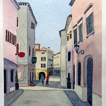 My project in Architectural Illustration with Watercolor course. Un projet de Illustration traditionnelle, Esquisse , Dessin, Aquarelle, Illustration architecturale , et Carnet de croquis de Fernando - 09.12.2021