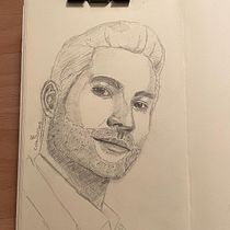 My project in Portrait Sketchbooking: Explore the Human Face course. Een project van  Schetsen,  Tekening,  Portrettekening,  Artistieke tekening y Sketchbook van Yve - 10.12.2021