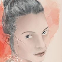 My project in Illustrated Portraits with Procreate course. Ilustração tradicional, Ilustração vetorial, Ilustração digital, e Desenho de retrato projeto de Charina Cabanayan - 10.12.2021
