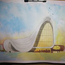 Mi Proyecto del curso: Dibujo arquitectónico con acuarela y tinta. Sketching, Drawing, Watercolor Painting, Architectural Illustration, Sketchbook & Ink Illustration project by yurygonzalez_nic - 12.11.2021