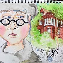 "Objet Petit a" (my final project in Artistic Watercolor Sketching) . Traditional illustration, Sketching, Creativit, Drawing, Watercolor Painting, and Sketchbook project by Wend Rend - 01.04.2022