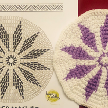 Mi Proyecto del curso: Tapestry circular: diseña patterns y complementos. Accessor, Design, Pattern Design, Fiber Arts, DIY, and Crochet project by Laetitia Haddad - 12.11.2021